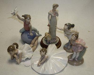 Lot 254 - A collection of four Nao Spanish porcelain...