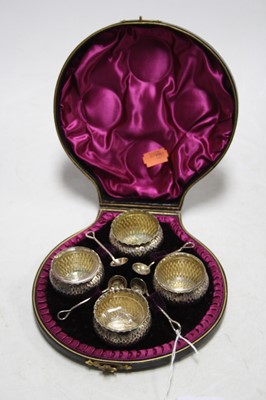 Lot 273 - A set of four late Victorian Mappin and Webb...
