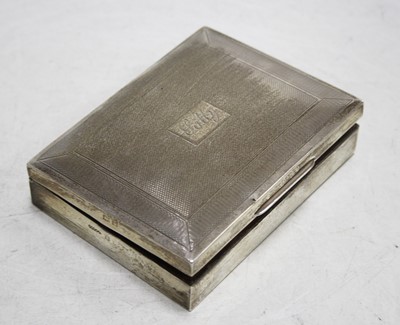 Lot 276 - A 1970s silver table cigarette box of...