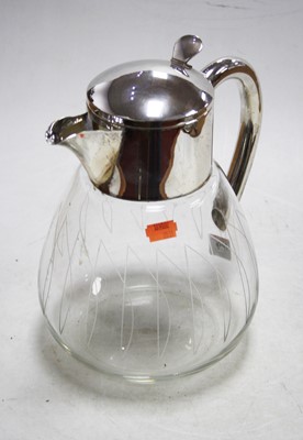 Lot 277 - A lemonade jug, having an etched clear glass...