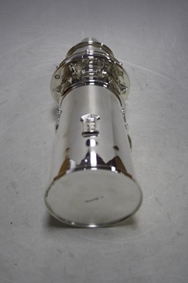 Lot 278 - A reproduction plated cocktail shaker in the...