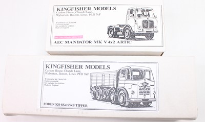 Lot 1270 - Kingfisher Models /148th scale white metal and...