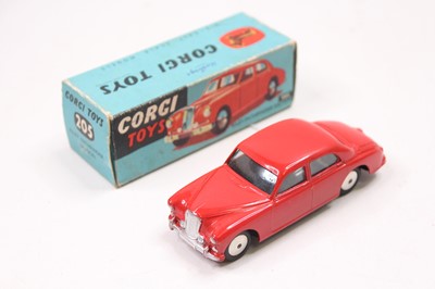 Lot 1907 - Corgi Toys, 205 Riley Pathfinder Saloon, red...