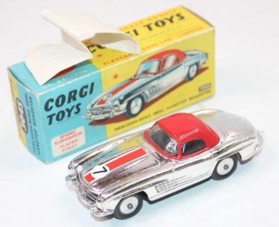 Lot 1942 - A Corgi Toys No. 304S Mercedes Benz 300SL hard...