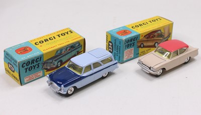 Lot 1944 - A Corgi Toys boxed saloon group, two examples...