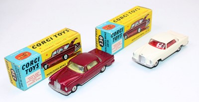 Lot 1965 - A Corgi Toys No. 230 Mercedes Benz 220SE Coupe,...