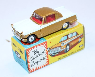 Lot 1970 - A Corgi Toys No. 231 Triumph Herald Coupe...