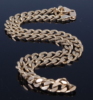 Lot 2648 - A 9ct yellow gold filed curblink neck chain,...
