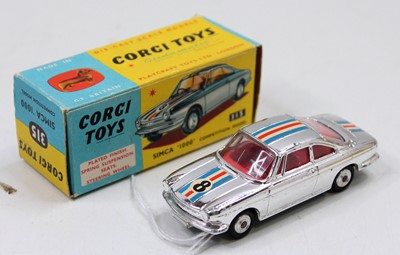 Lot 1976 - A Corgi Toys No. 315 Simca 1000 competition...