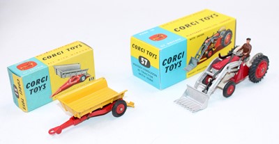 Lot 1978 - A Corgi Toys Farming vehicle and attachment...