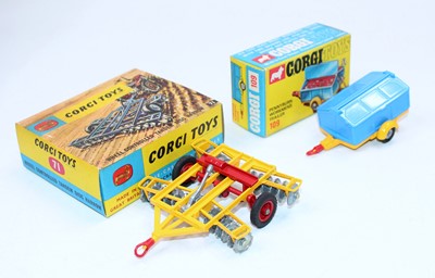 Lot 1980 - A Corgi Toys farming implement and attachment...