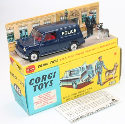 Lot 1999 - A Corgi Toys No. 448 BMC Mini Police Van gift...