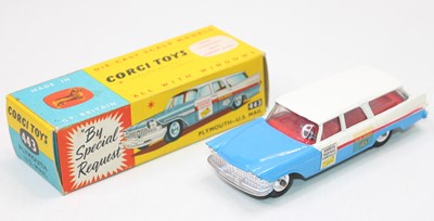 Lot 2004 - A Corgi Toys No. 433 Plymouth US Mail car,...