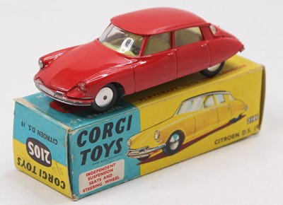 Lot 2011 - A Corgi Toys No. 210 S Citroen DS19 comprising...