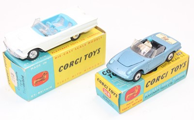 Lot 2015 - A Corgi Toys boxed saloon group, two examples...