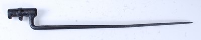 Lot 80 - A French model 1866 Chassepot bayonet, having...