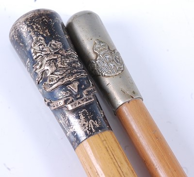 Lot 55 - A late Victorian swagger stick, having a...
