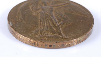 Lot 131 - A WW I Victory medal, naming 25198 SJT. V.E....