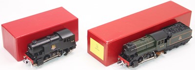 Lot 734 - Two Trix post-war locos: 0-4-0 tank BR unlined...