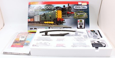 Lot 739 - R1075 Hornby Mixed Goods Digital Train set...