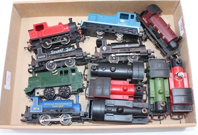 Lot 754 - Twelve 0-4-0 locos, mainly Hornby, eg LMS;...