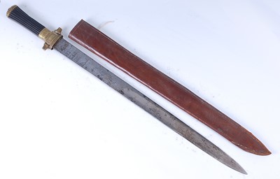 Lot 221 - An 18th century French hunting sword, the 56cm...