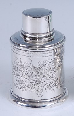 Lot 2153 - An Edwardian silver tea canister, of...