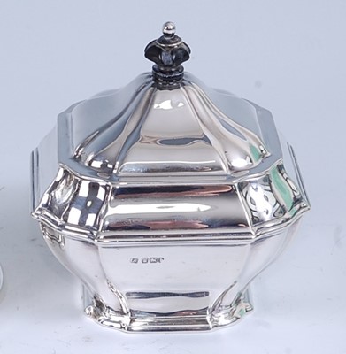 Lot 2154 - A Victorian silver octagonal trinket box and...