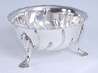 Lot 2155 - A Victorian silver footed bowl, of reeded...