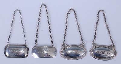 Lot 2240 - A near-pair of late 20th century silver...