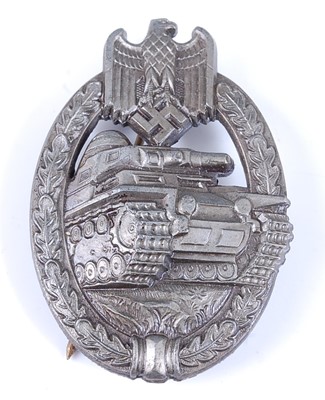 Lot 183 - A German Army / Waffen SS Panzer Assualt badge,...
