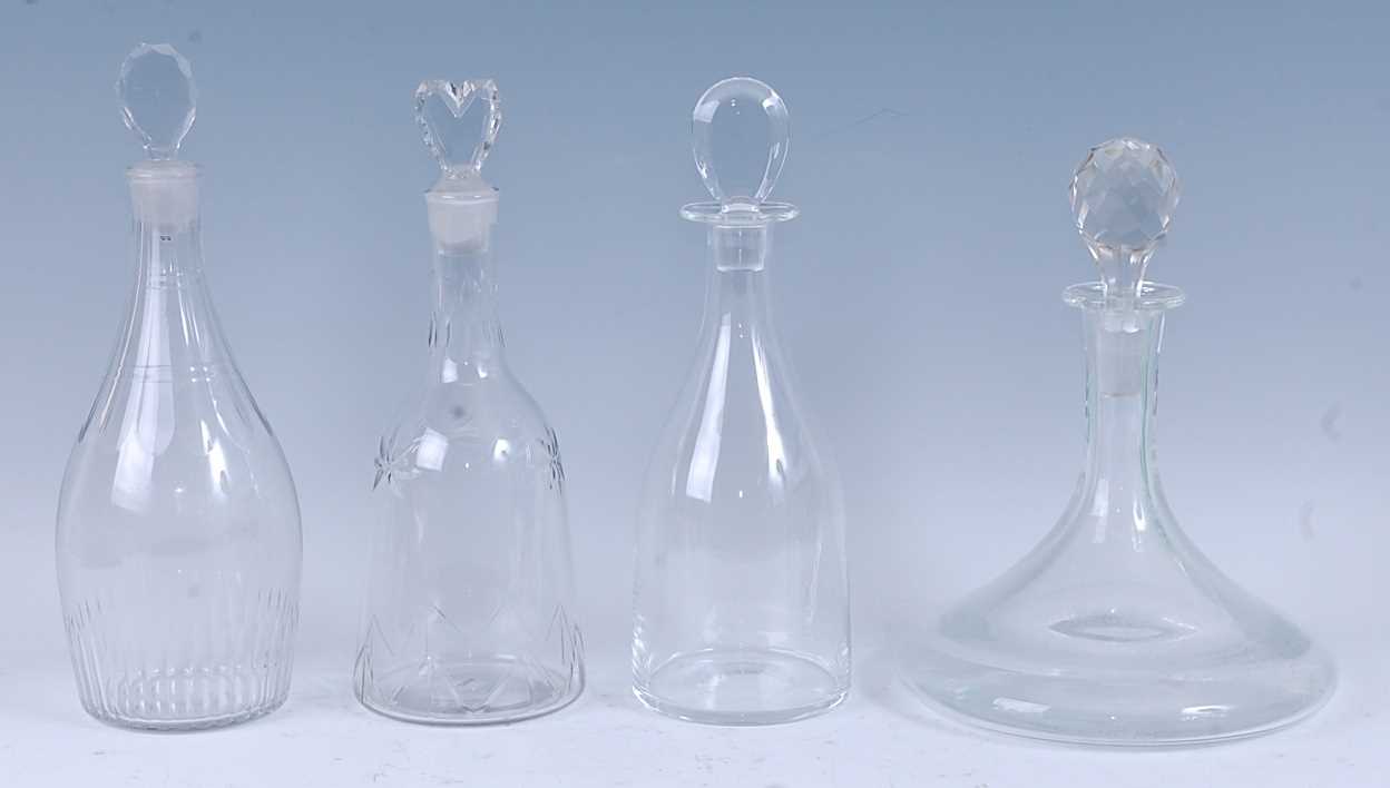 Lot 2212 - * A 19th century lead glass decanter, the...