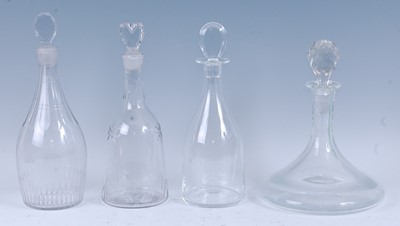 Lot 2212 - * A 19th century lead glass decanter, the...