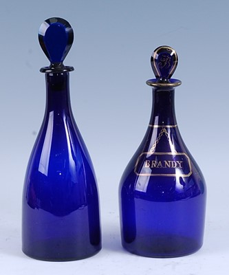 Lot 2207 - * An early 19th century Bristol blue glass...