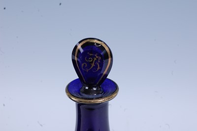 Lot 2207 - * An early 19th century Bristol blue glass...