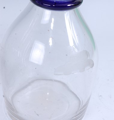 Lot 2243 - * A circa 1765 lead glass decanter, the facet...