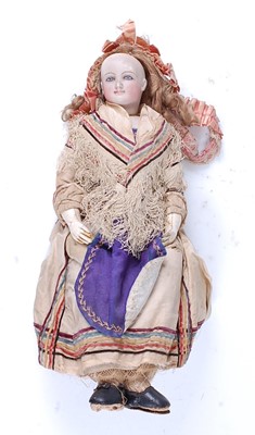 Lot 2424 - A Bru French Smiling Fashion Doll, the pressed...