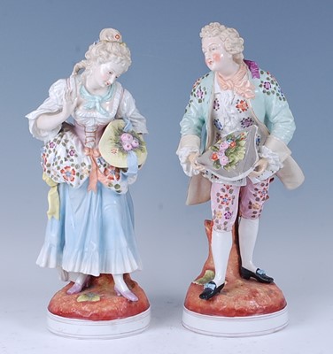 Lot 2056 - A pair of circa 1900 Sitzendorf porcelain...