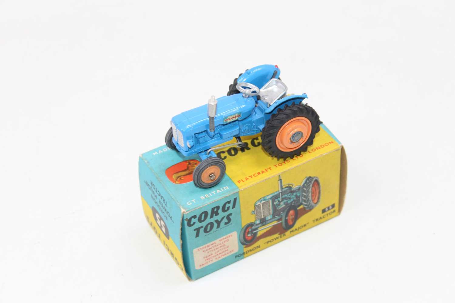 Lot 2028 - Corgi Toys, 55, Fordson Power Major Tractor,...