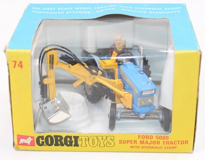 Lot 2031 - Corgi Toys, 74 Ford 5000 Super Major tractor...