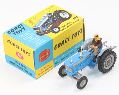 Lot 2032 - Corgi Toys, 67 Ford 5000 Super Major tractor,...