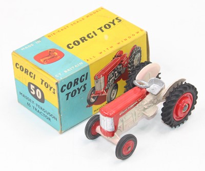 Lot 2033 - Corgi Toys, 50, Massey Ferguson 65 Tractor,...