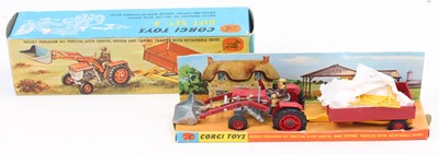 Lot 2037 - Corgi Toys, gift set 9, tractor with shovel...