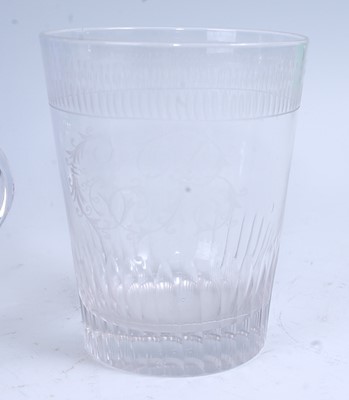 Lot 2211 - * A Regency glass rinser, flanked by twin lips,...