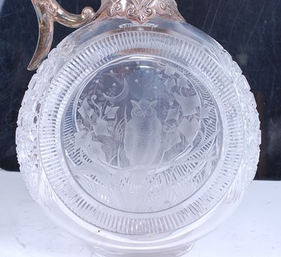 Lot 2202 - * A 19th century silver mounted lead glass...