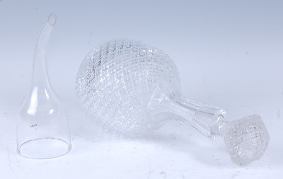 Lot 2268 - * A late 18th century style? glass wine funnel,...