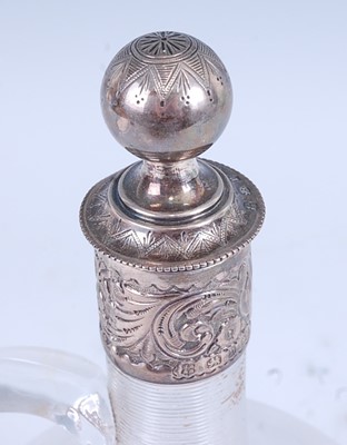 Lot 2213 - * A 19th century silver mounted and threaded...