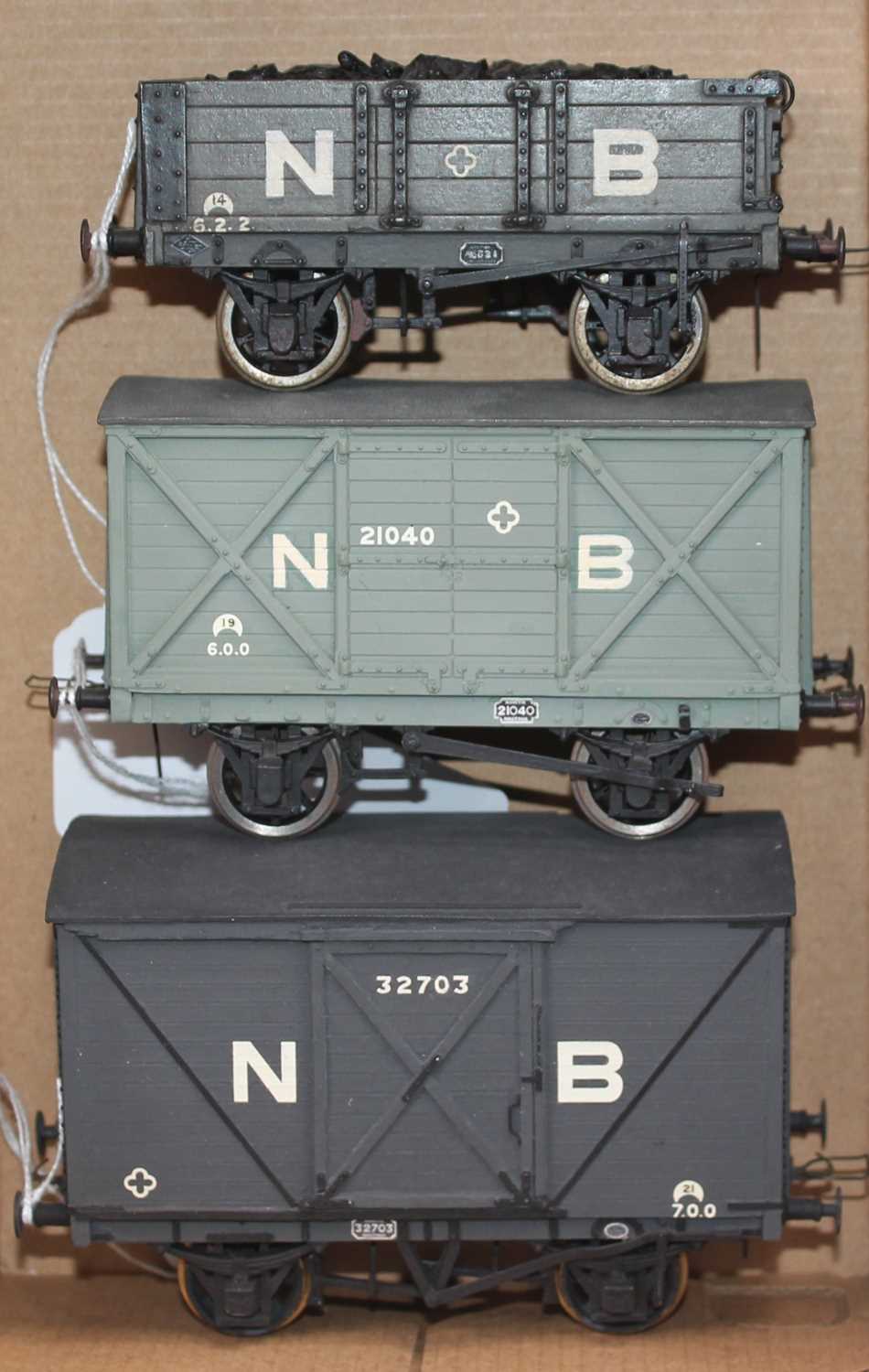 Lot 235 - Three kit built 0 gauge North British (NB)...