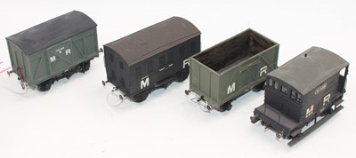 Lot 237 - Four kit built o gauge MR wagons, exhibition...