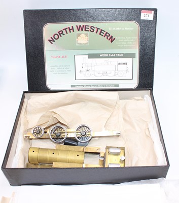 Lot 271 - Acorn & Mercian 7mm kit to build Webb 2-4-2...